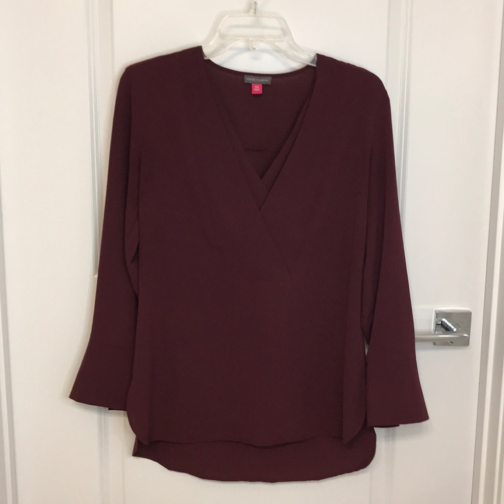 Vince Camuto Double Surplice Neck Tunic